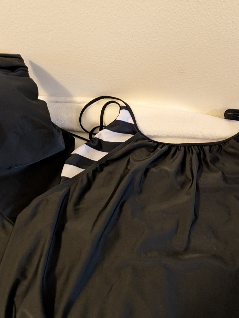 Hanna Nikole Black Striped Tankini Swim Shorts Set 20W - Picture 6 of 15